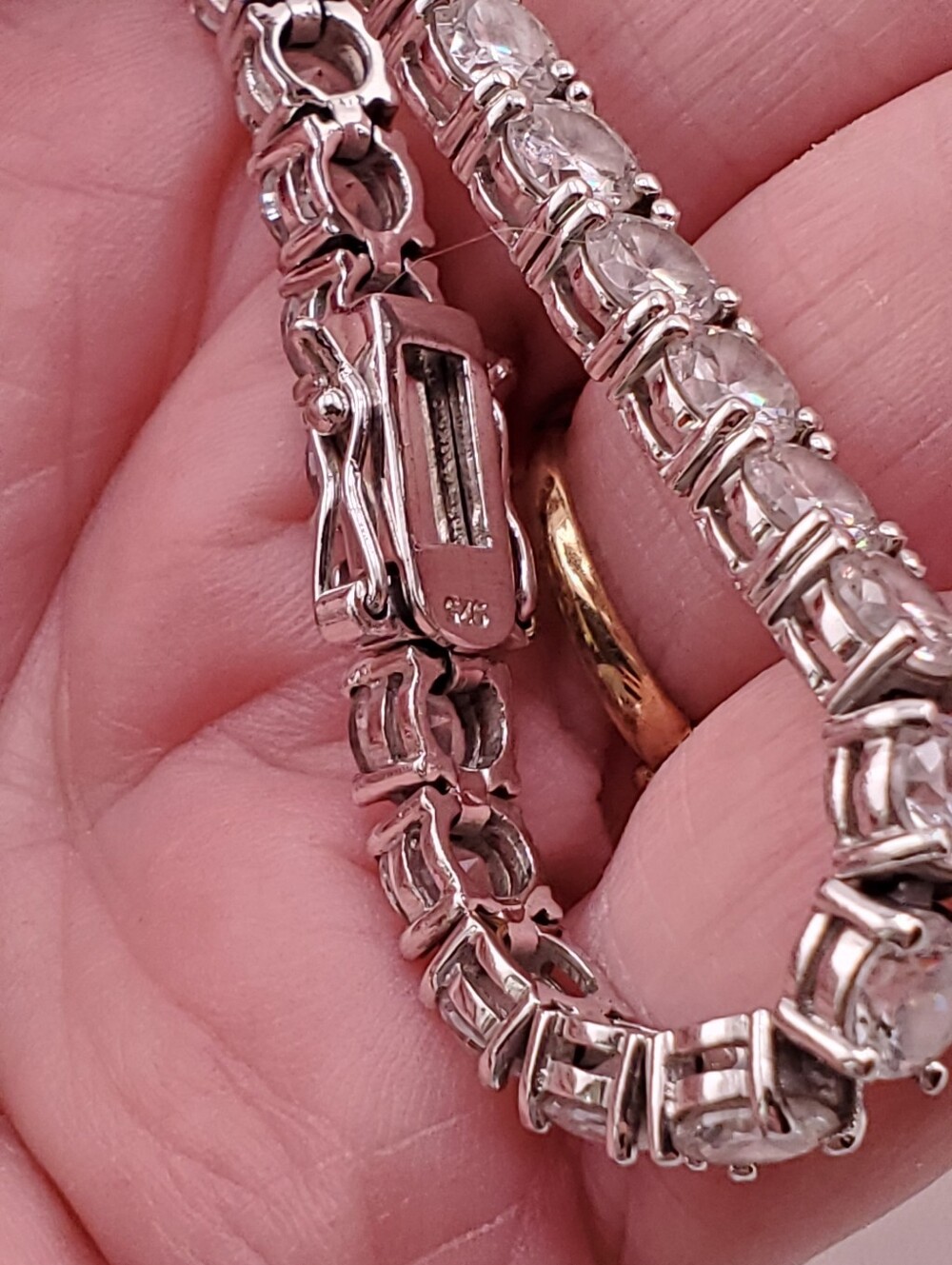 Sterling Silver CZ Tennis Bracelet - Picture 6 of 10